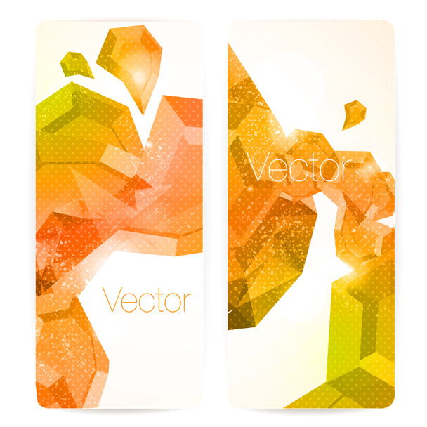 Set of abstract vector banners. - Vector, Image