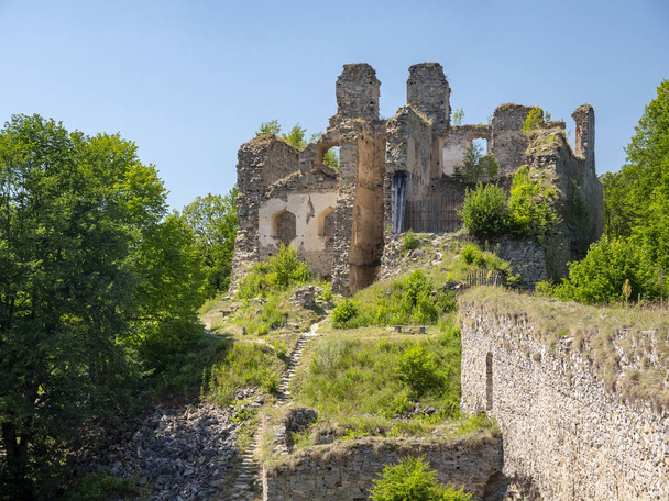 Руины Девичьего замка в Чехии (лето 2019 года)
) - Фото, изображение