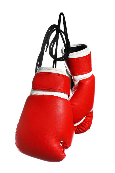 Pair of boxing gloves on white background - Photo, Image