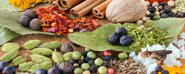 Different spices as background banner - Photo, Image