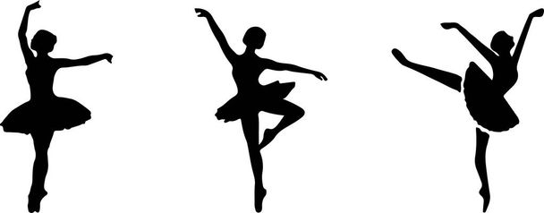 ballet pictogram geïsoleerd op witte achtergrond - Vector, afbeelding