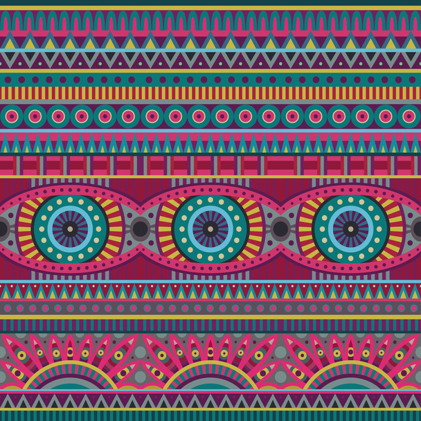 Abstract vector tribal ethnic background seamless pattern - Vector, Image