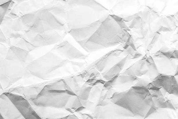 Gyűrött fehér papír textúra. Absztrakt háttér tervezési szellemes - Fotó, kép