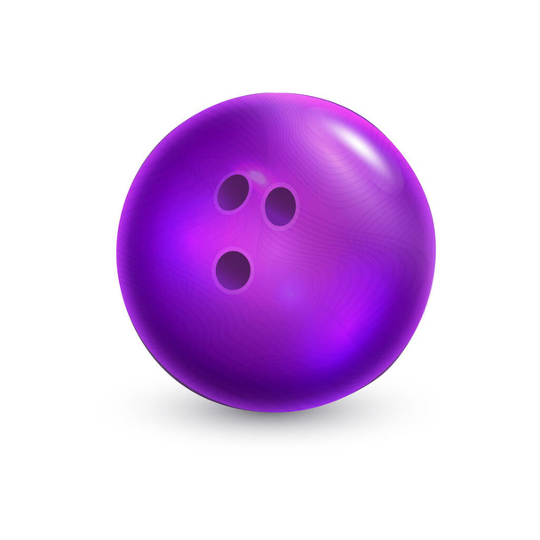 Vector illustration bowling ball. Isolated on a white background. - Vektor, Bild