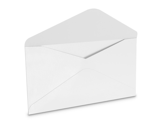 white envelope isolated on white background - Foto, Bild