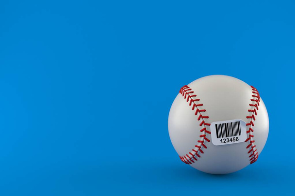 Bola de beisebol com código de barras
 - Foto, Imagem