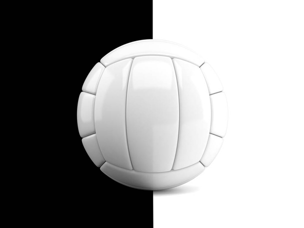 Volleybal op zwart-witte achtergrond - Foto, afbeelding
