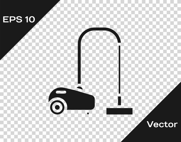 Grey Vacuum cleaner icon isolated on transparent background. Vector Illustration - Vector, Image
