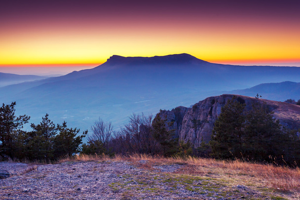 paisagem de montanha majestosa manhã - Foto, Imagem