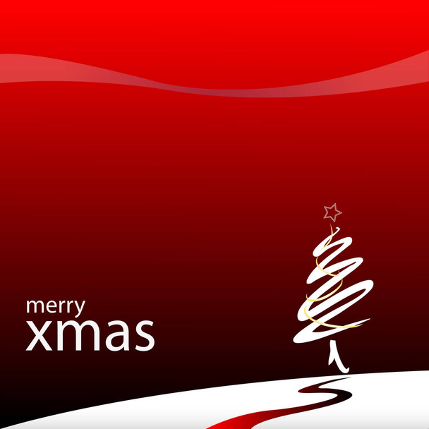 3d Illustration roter Hintergrund frohe Weihnachten - Foto, Bild