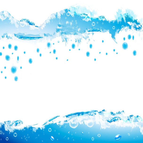 Υπόβαθρο νερό και κύματα με αντίγραφο χώρο - Φωτογραφία, εικόνα