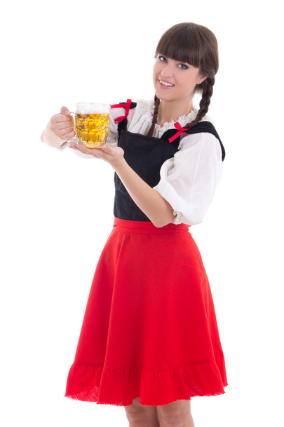 Баварской девушки с чашки пива - Фото, изображение