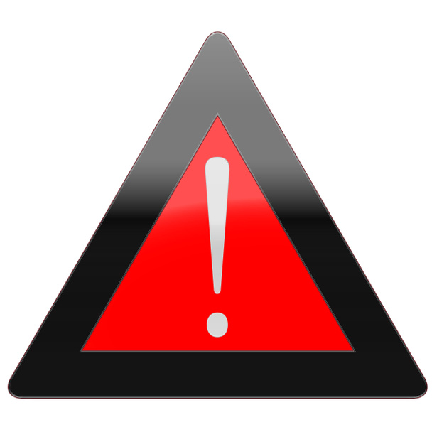 Предупреждающий треугольник Восклицательный знак Опасность изолирована на белом
 - Фото, изображение