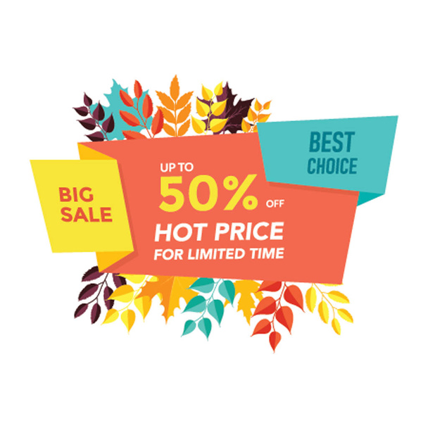 Hot price, premium discount logo on isolated background. - Вектор,изображение