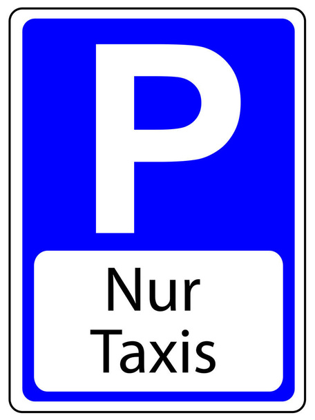 Parcheggio segno tedesco Taxi
 - Foto, immagini