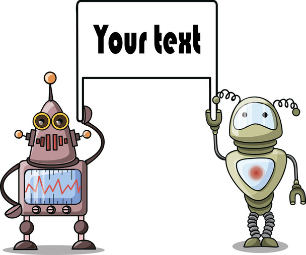 Cartoon robots - - Vetor, Imagem