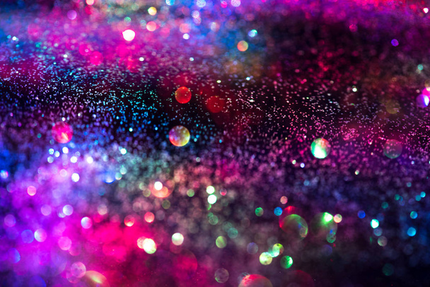 glitter bokeh lighting effect Colorfull Blurred abstract backgro - Foto, Imagem