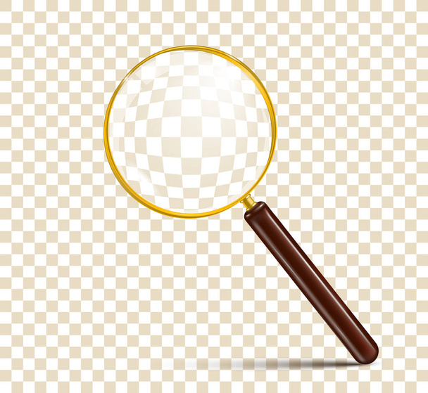 Realistic magnifier glass - Vector, Image