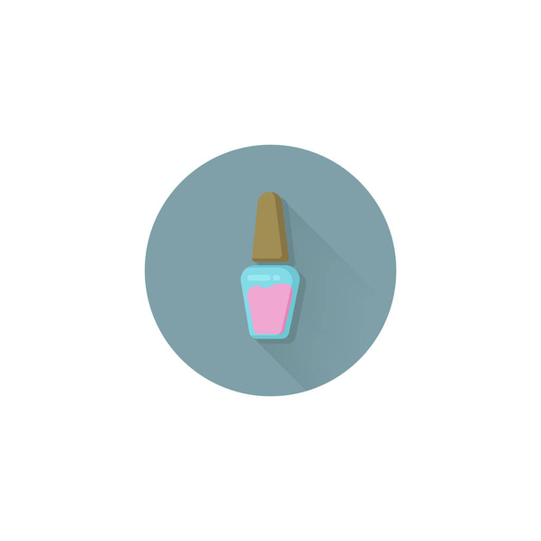 nail polish colorful vector flat icon - Vektör, Görsel