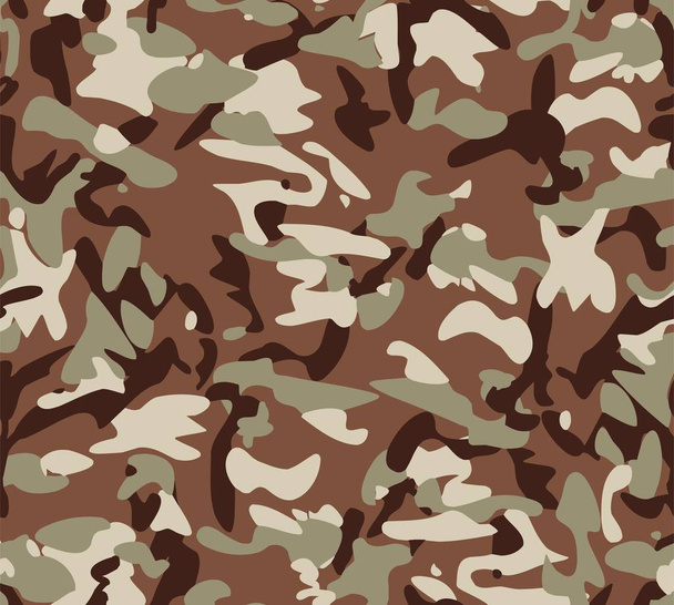 Camouflage naadloos patroon, militaire uniform print voor stof, leger, soldaat textuur achtergrond. - Vector - Vector, afbeelding