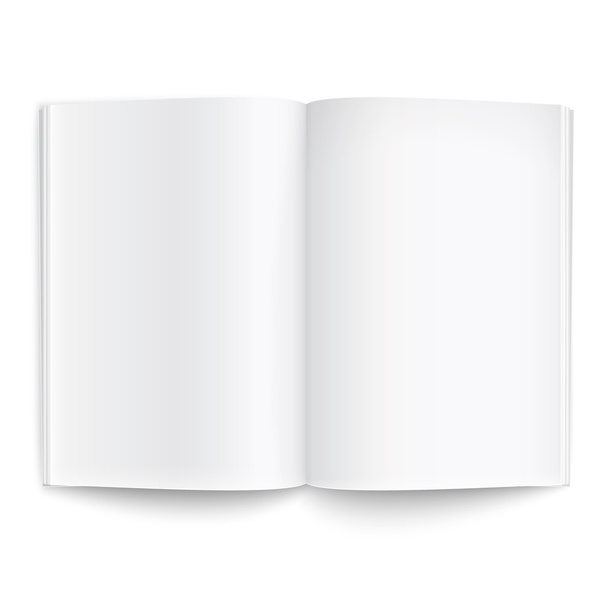 Blank magazine template with soft shadows. - Vector, Image