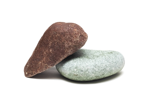 Два великих камені, ізольовані на білому тлі
 - Фото, зображення