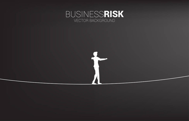 Έννοια για επιχειρηματικό κίνδυνο και πρόκληση στην επαγγελματική σταδιοδρομία - Διάνυσμα, εικόνα