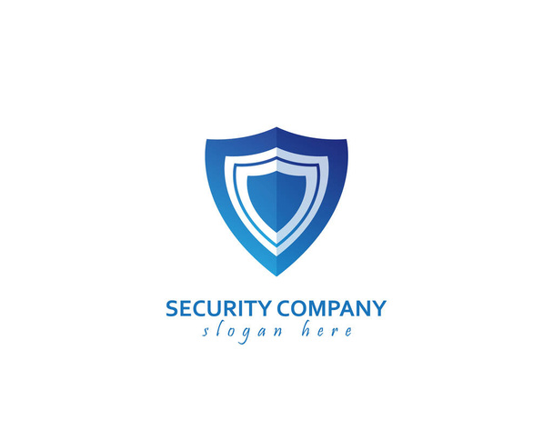 Bezpečnostní logo - bílé pozadí ilustrace design - Vektor, obrázek