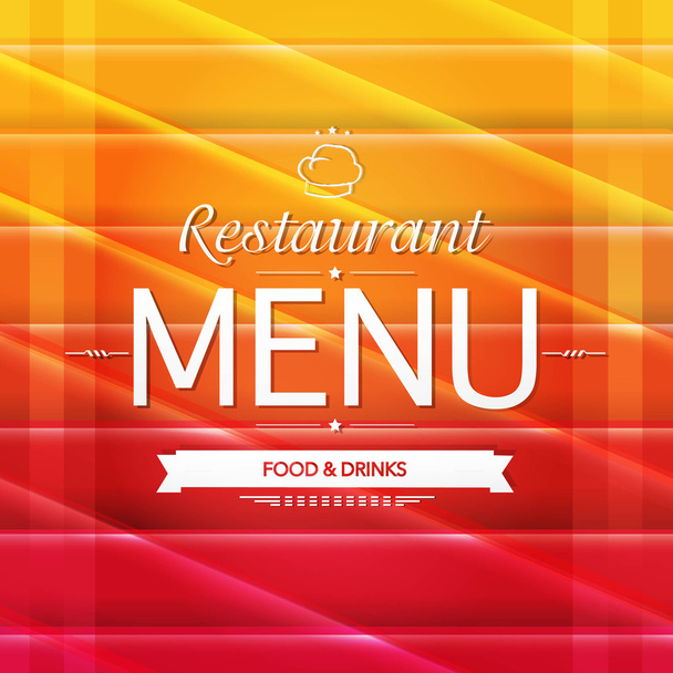 Color Restaurant Menu Design - Вектор,изображение
