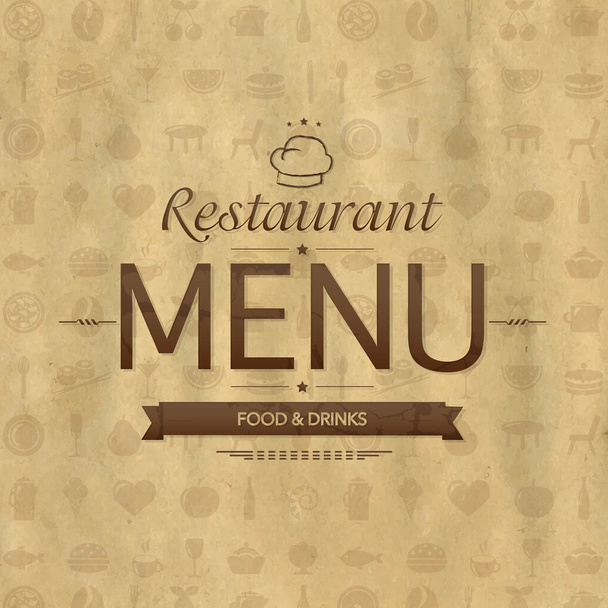 Vintage Restaurant Menu Design - Vektori, kuva