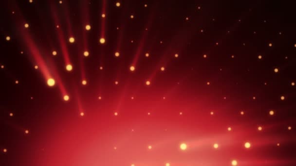 Abstrakti tausta punaisella seinällä lampuista kirkkaan valon kanssa valonsäteet. Saumattoman silmukan animaatio
 - Materiaali, video