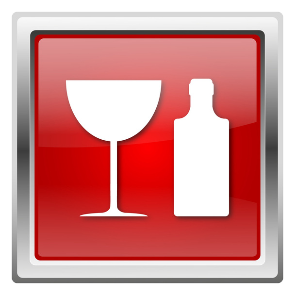 Icono de botella y vidrio
 - Foto, Imagen