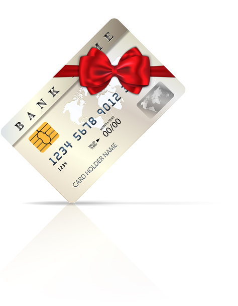 credit gift card 1 - Vector, afbeelding