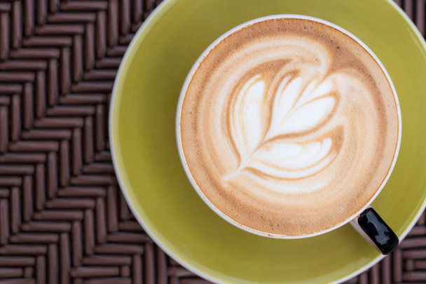 latte art d'une tasse de café
 - Photo, image