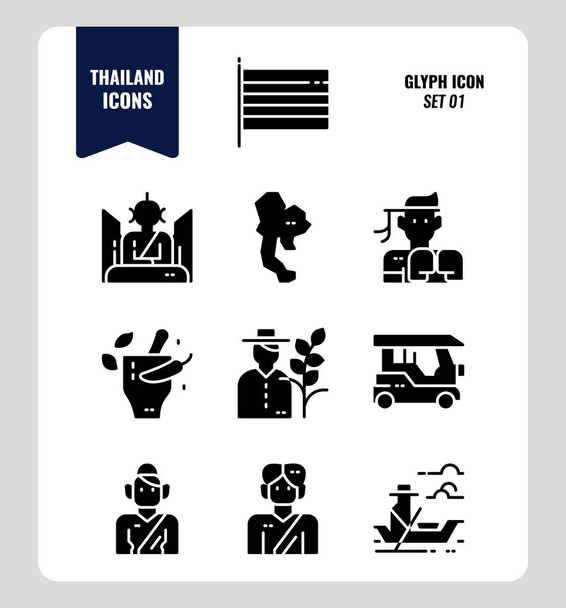 Thailand-Symbolsatz 1. - Vektor, Bild
