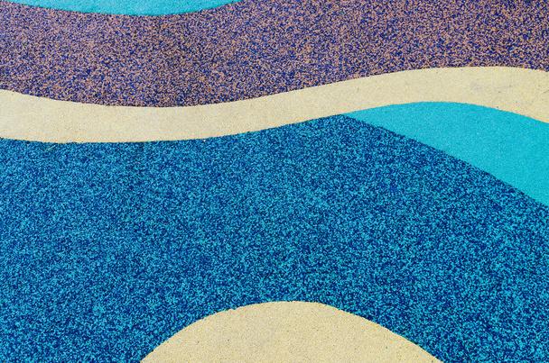 Textury barevných gumové podlahy na hřišti. (Ethylen Propylen - Fotografie, Obrázek