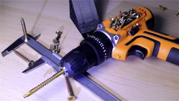 Drilling Machine  Cordless Electric Drill - Footage, Video