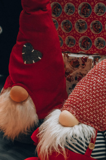 gnómové vánoční dekorace Santa Claus hračka - Fotografie, Obrázek
