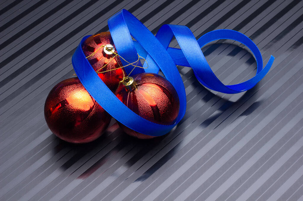 decoração de Natal com bolas vermelhas - Foto, Imagem