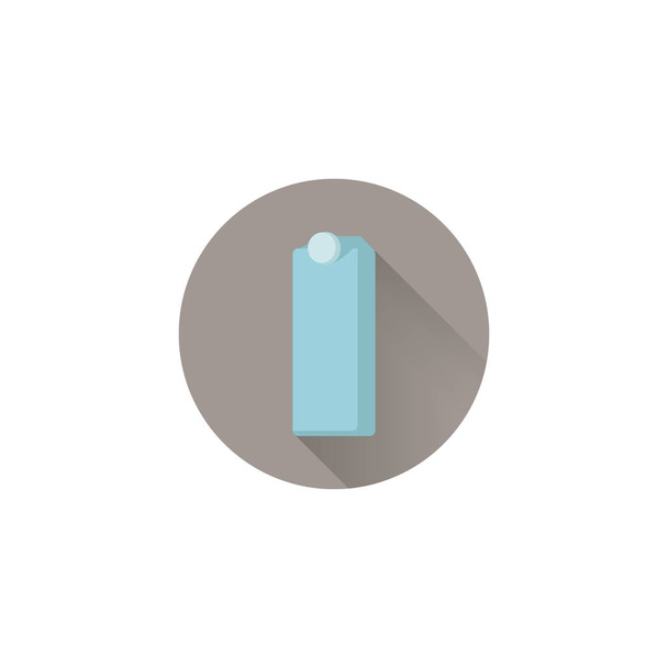 caja de leche vector colorido icono plano
 - Vector, Imagen