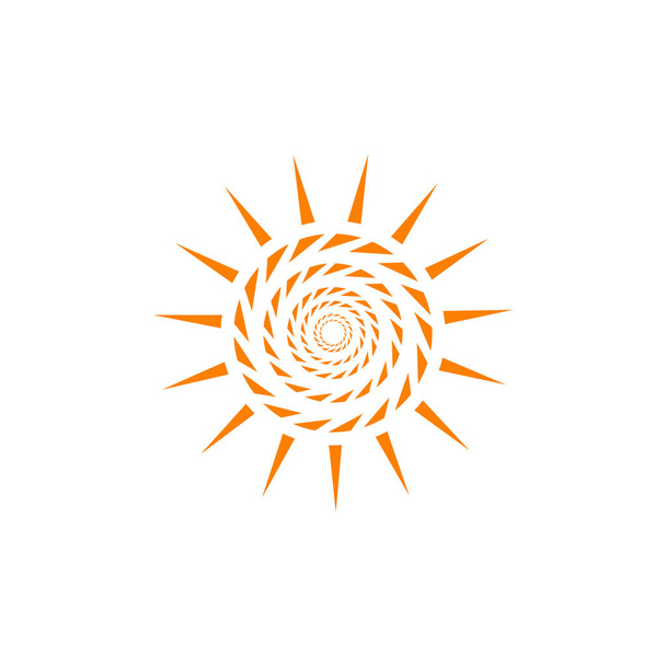 Plantilla vectorial diseño logo Sun - Vector, Imagen