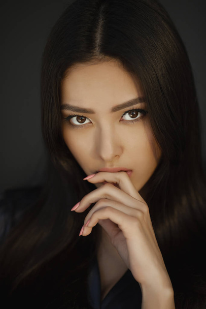 Asian Woman Beauty Face Closeup Portrait - Fotografie, Obrázek