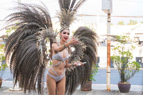 Phuket, Thailand - January 30, 2018: Dancer transsexual show at  - Фото, зображення