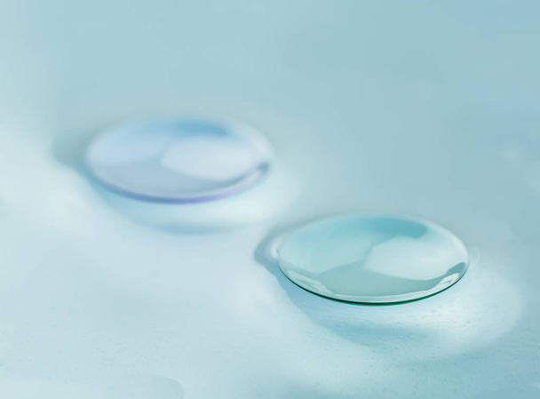 Hard contact lenses - rigid gas permeable contacts - Fotoğraf, Görsel