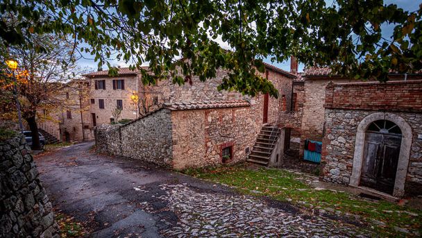 Uscan Medieval Village Rocca d 'Orcia Tuscvany Ιταλία  - Φωτογραφία, εικόνα