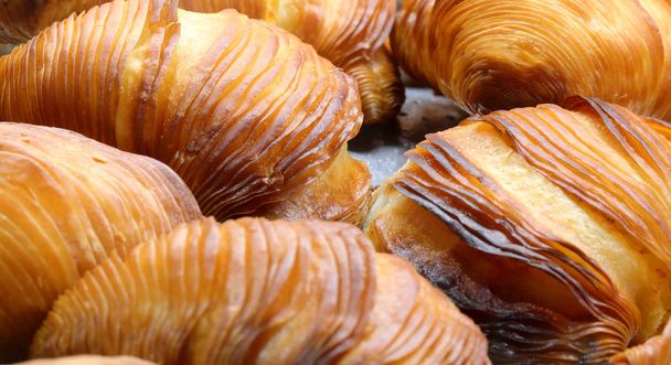sfogliatella is a typical pastry of Italian that means thin laye - Photo, Image