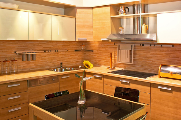 Light wood kitchen - Photo, Image