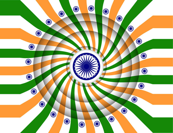 Día de la Independencia de la India - Vector, Imagen