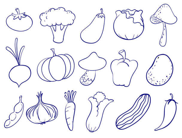 Diseño de Doodle de frutas
 - Vector, Imagen