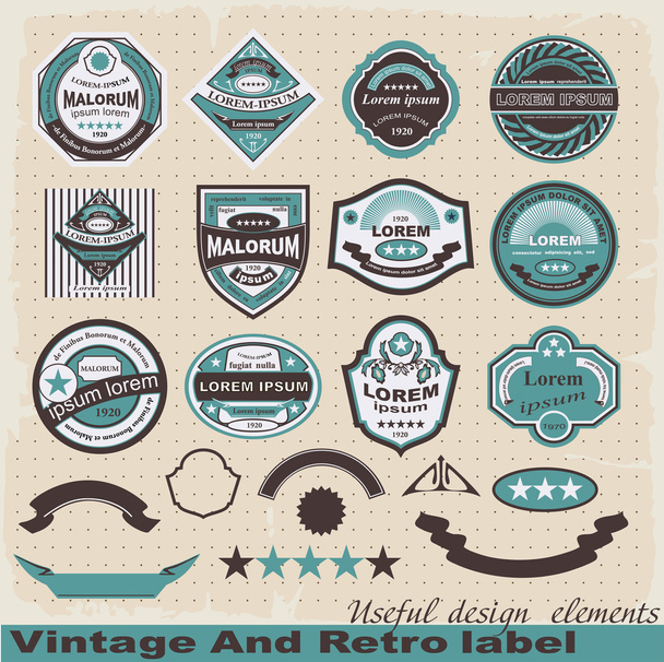 Vintage And Retro label. - Vector, Image